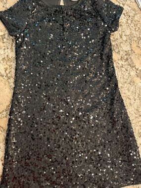 abercrombie kids Black Sequin Top